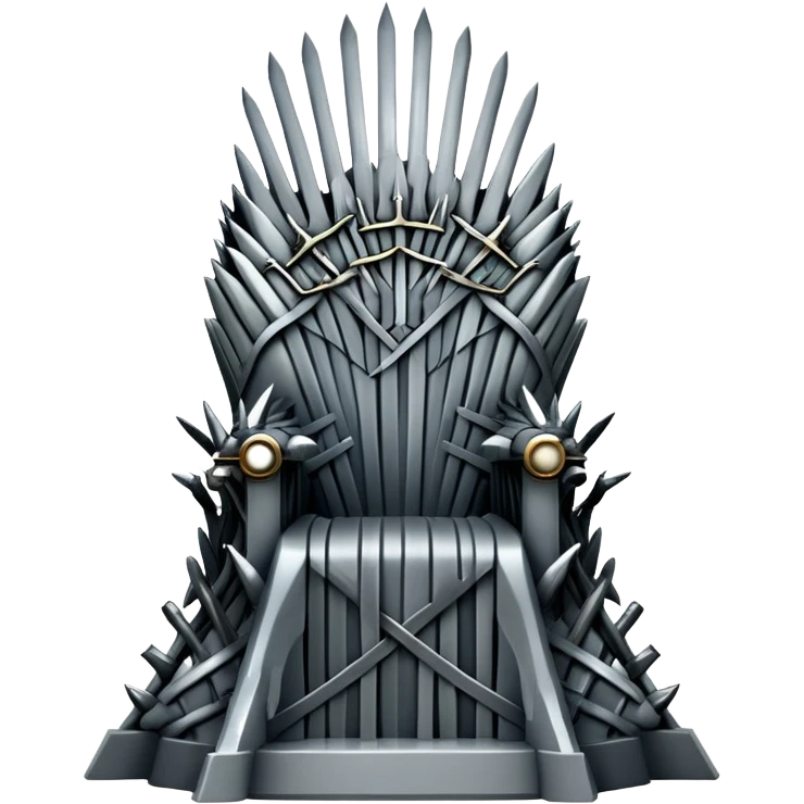 Iron throne made of swords from Game of Thrones emoji