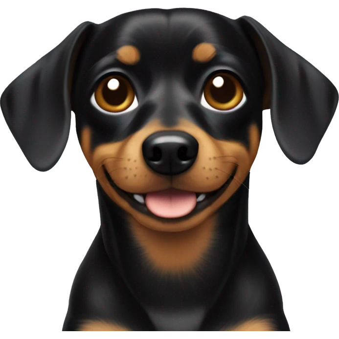 Black Chiweenie emoji