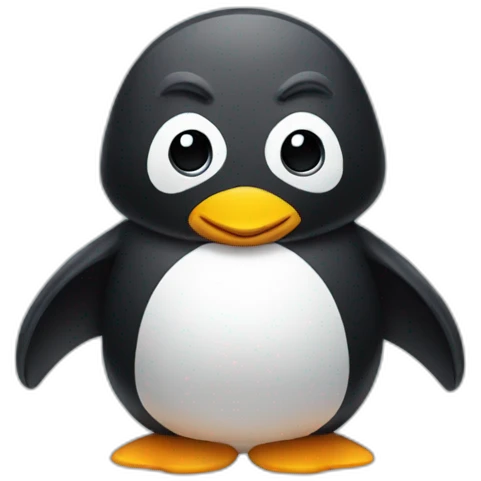penguin with batman costume emoji