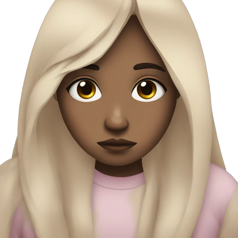 sad girl emoji