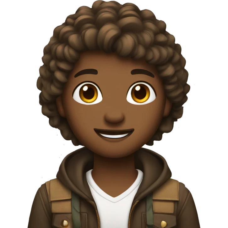 hunter brown hair emoji