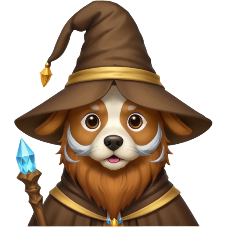 Dog wizard emoji