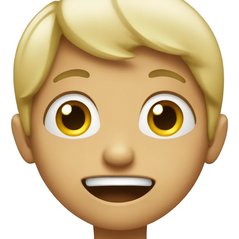 Smiling while crying inside emoji