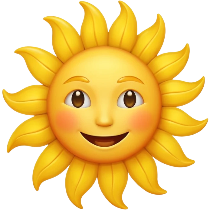 smiling sun emoji emoji