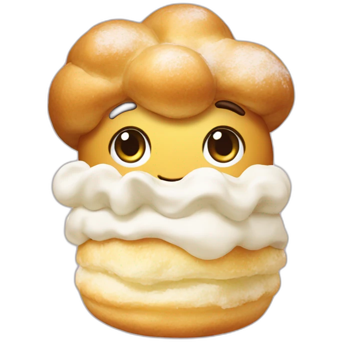 Cream puff emoji