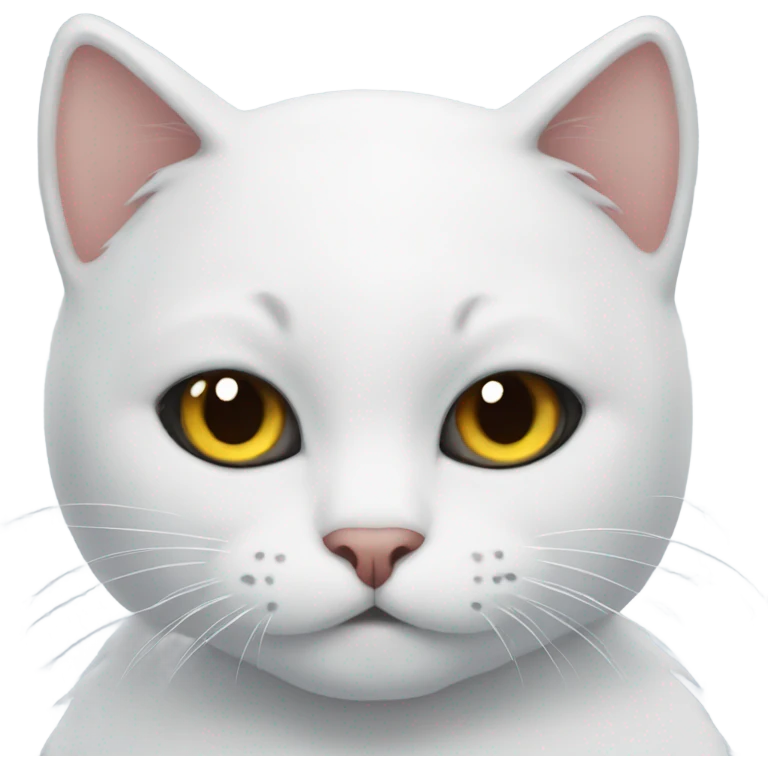 Snowman cat emoji