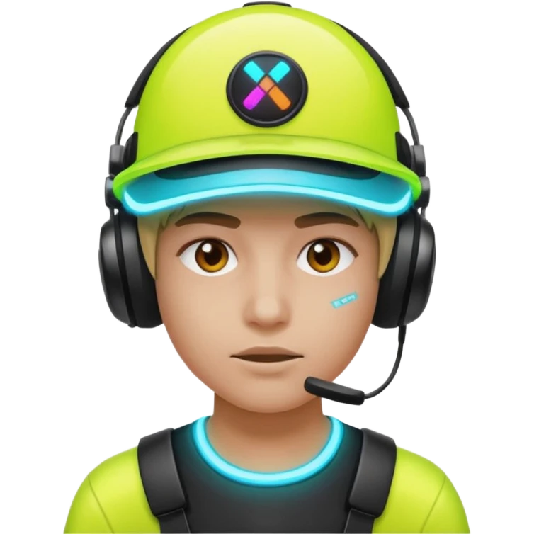 Neon Visor Gamer emoji