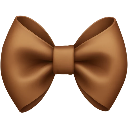 Brown bow emoji