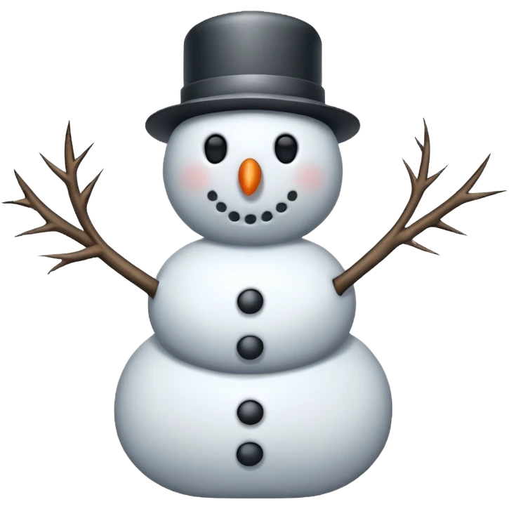 snowman at war no smile  emoji