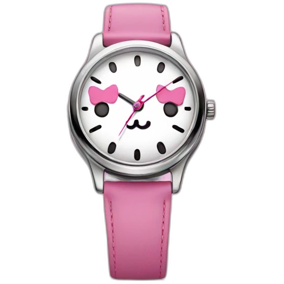Hello kitty watch  emoji