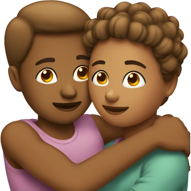 Cuddling couple emoji