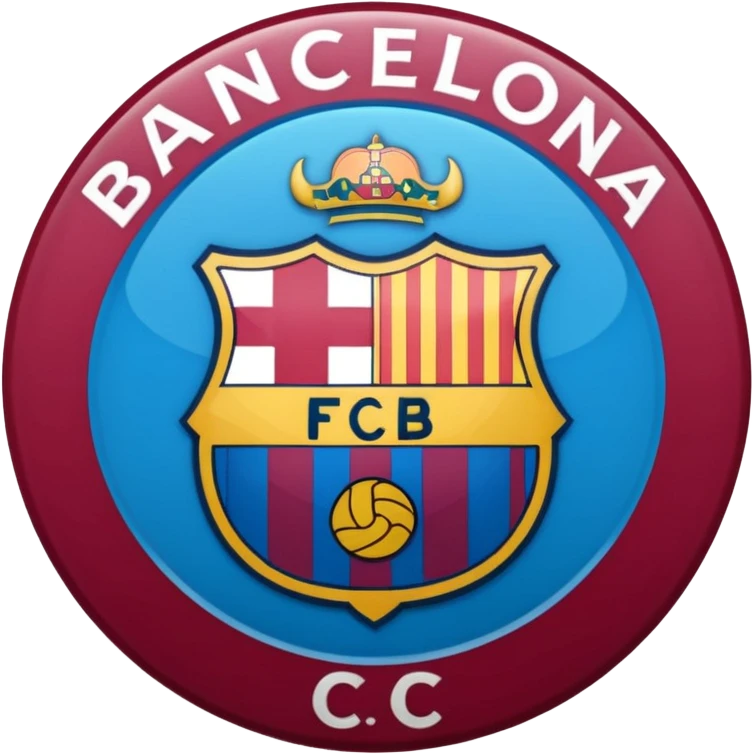 Barcelona football club logo (more accurate) emoji