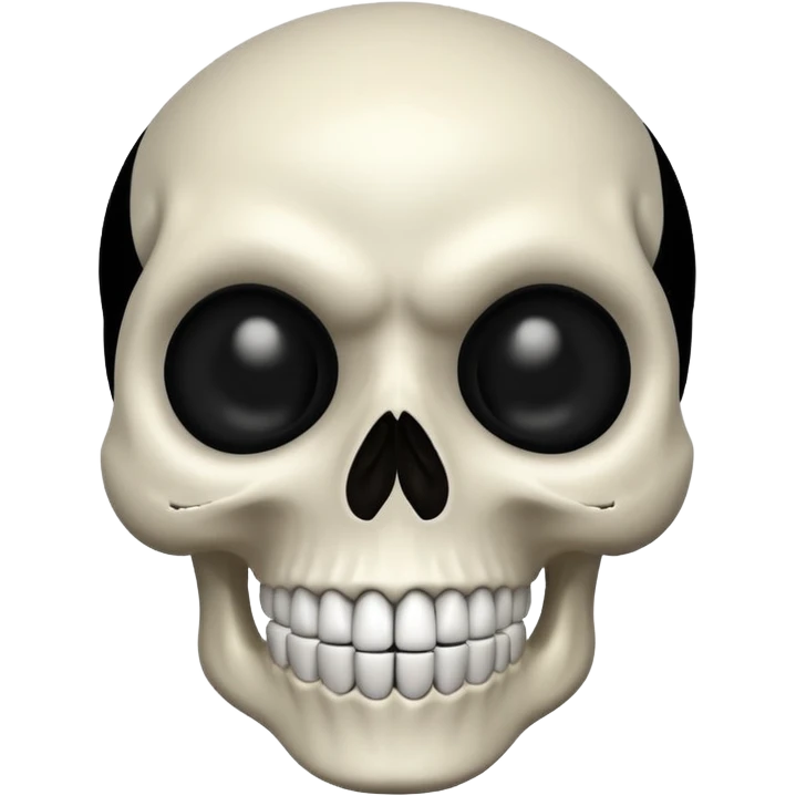A scary skull emoji