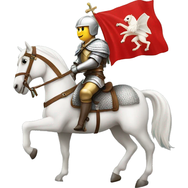 Saint George on horse emoji