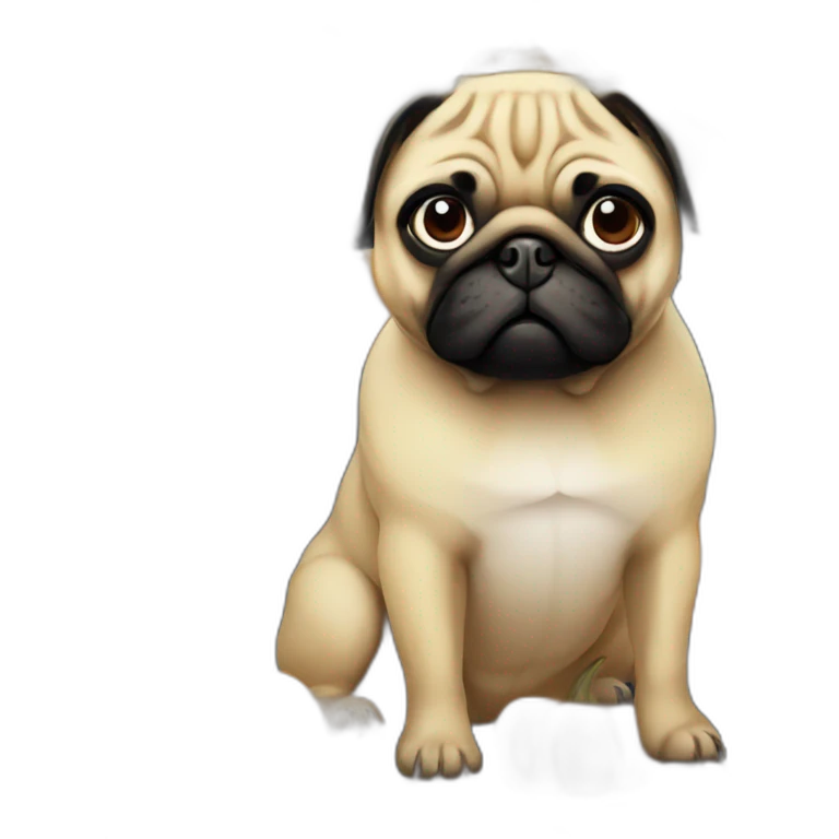 pug pumpkin emoji