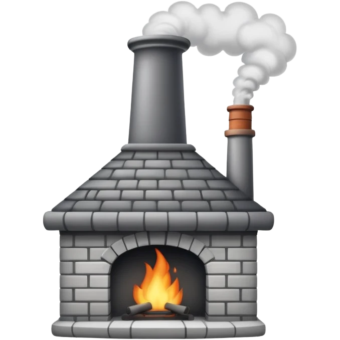 a chimney with smoke emoji
