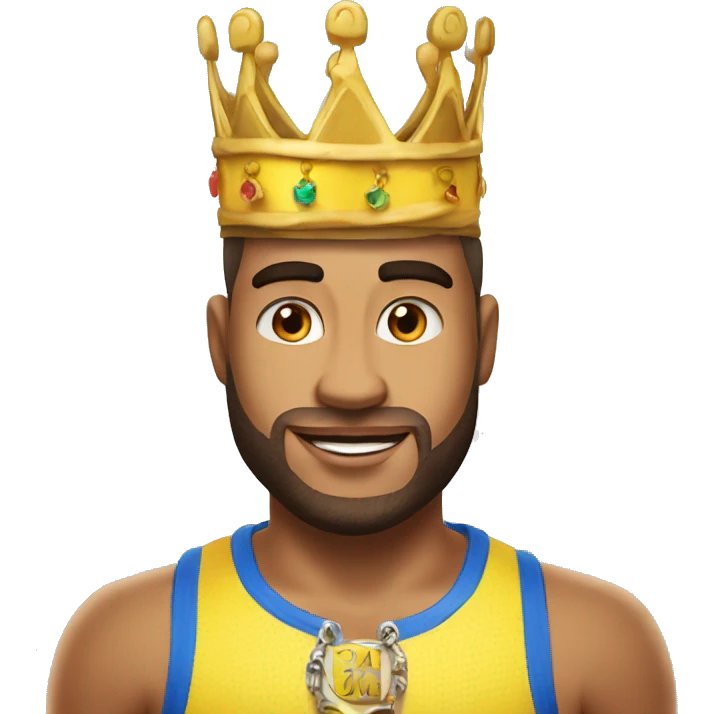 Elias from the dutch tv program ''ex on the beach double dutch'' wearing his famous crown emoji
