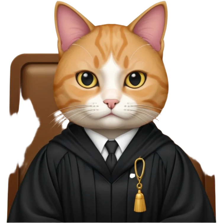 cat lawyer won the case in court emoji