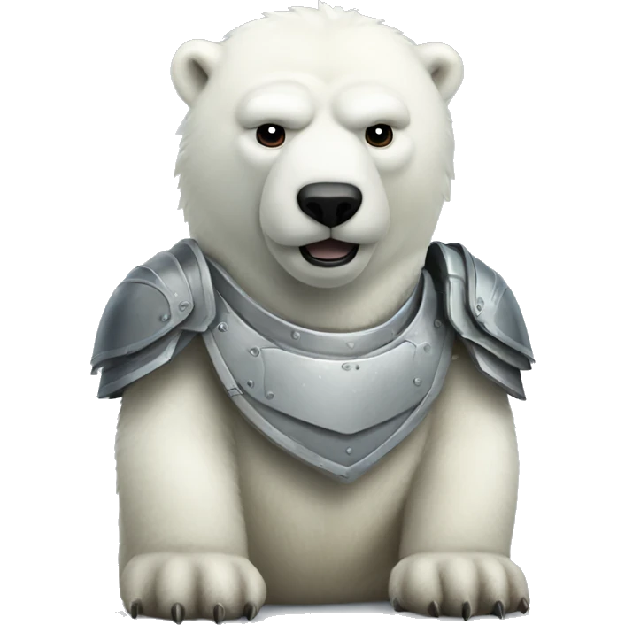 Armored Polar bear  emoji
