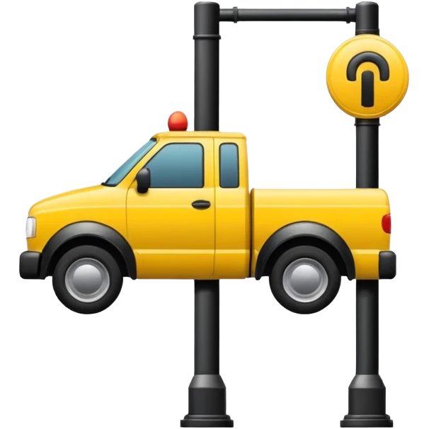 towing street icon, street pole emoji