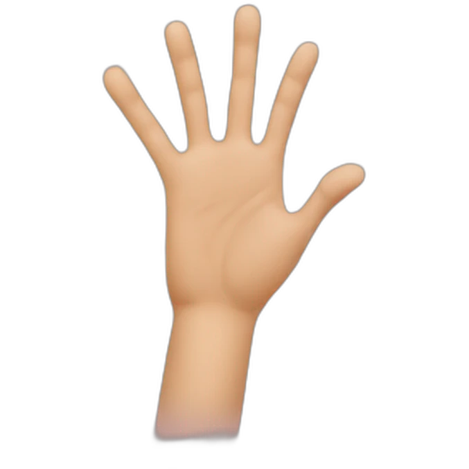 Hand flature emoji