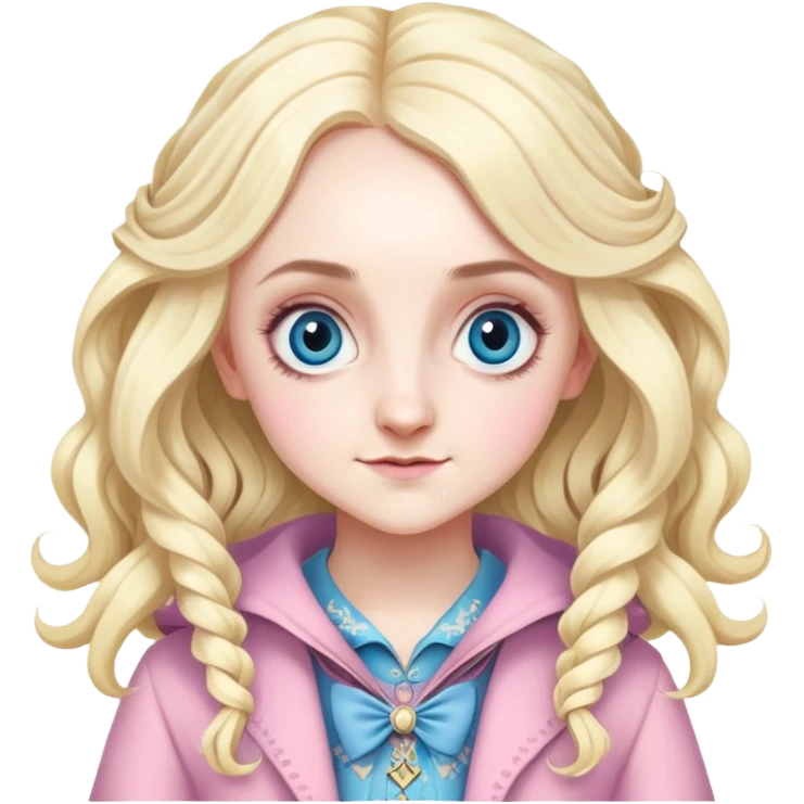 Evanna Lynch is Luna Lovegood in harry potter emoji