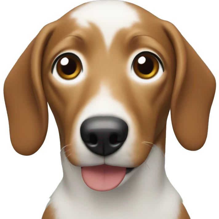 Christmas weenie dog emoji