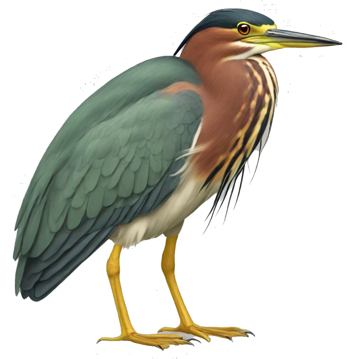 Green heron  emoji