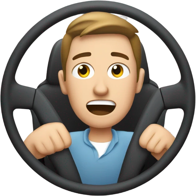 Annoyed with traffic emoji