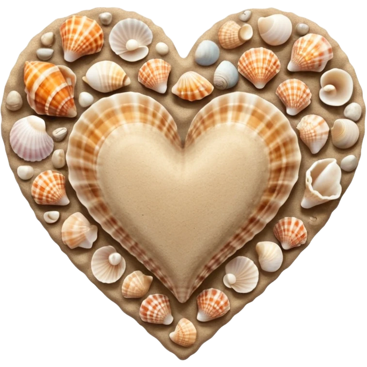 beach themed heart emoji