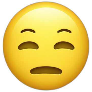 Yellow emoji face with fea emoji