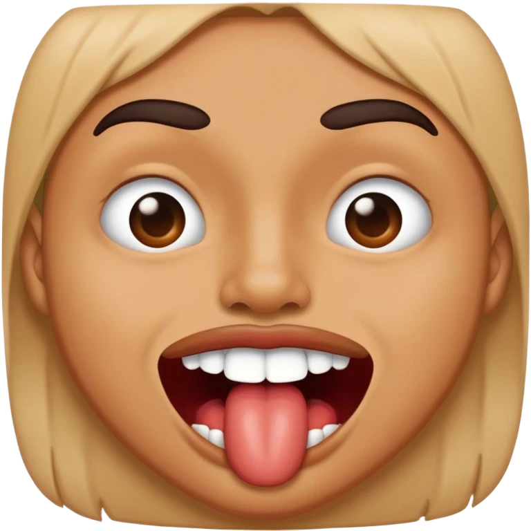 Emoji biting there lil emoji