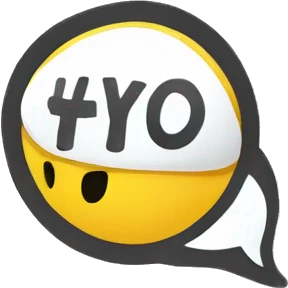 Word bubble that says “Let’s go!” emoji