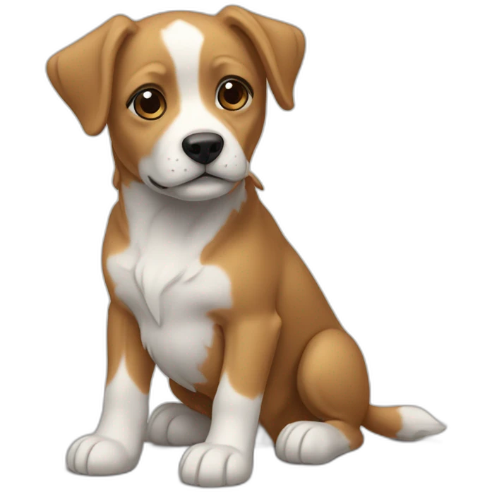 Chiens tiens fleur emoji