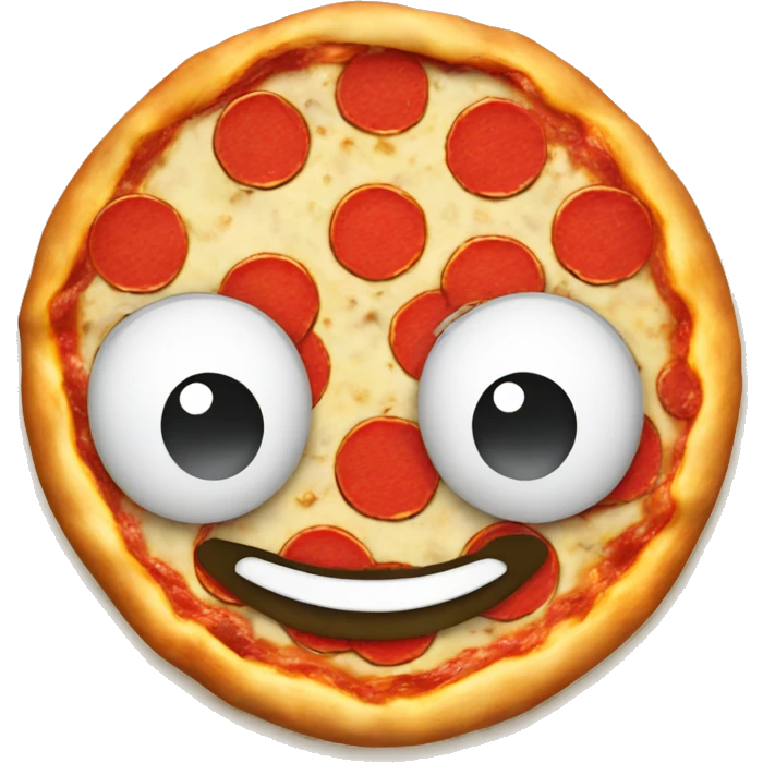 Pizza with a hat emoji