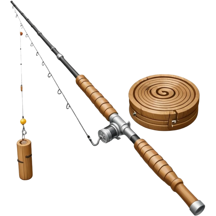 Fishing rod with cocaine as bait emoji