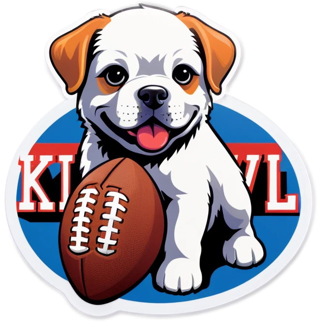 Super Bowl puppy Kansas City emoji