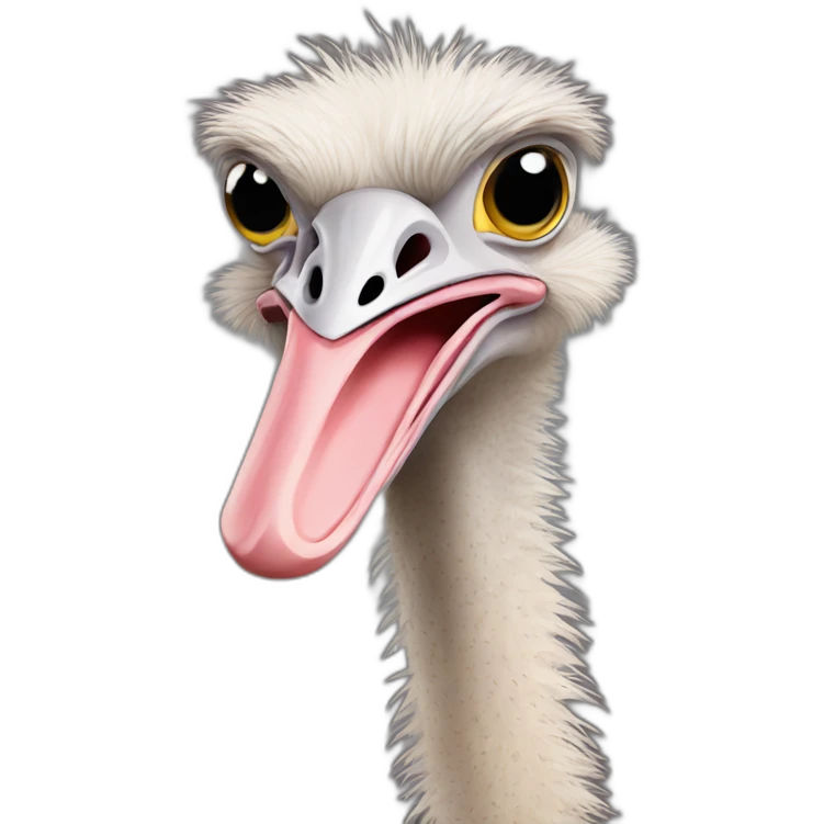 Ostrich emoji