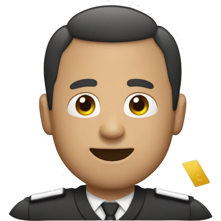 Arbitro con una tarjeta  emoji