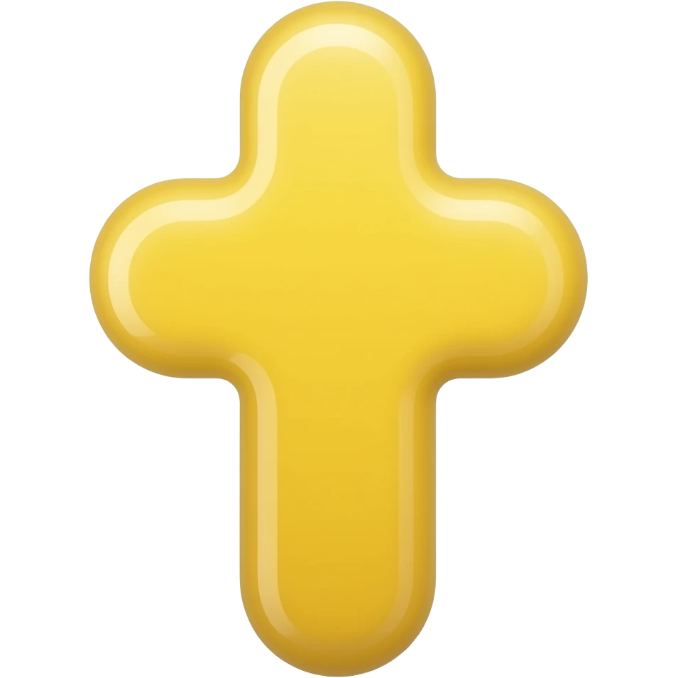 Yellow Cross emoji