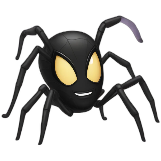 Black cat spider man emoji