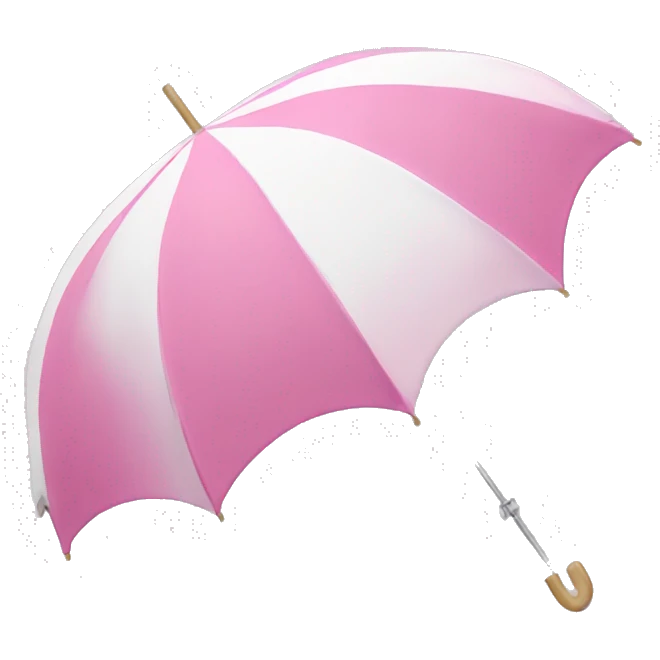 Pink & white umbrella emoji