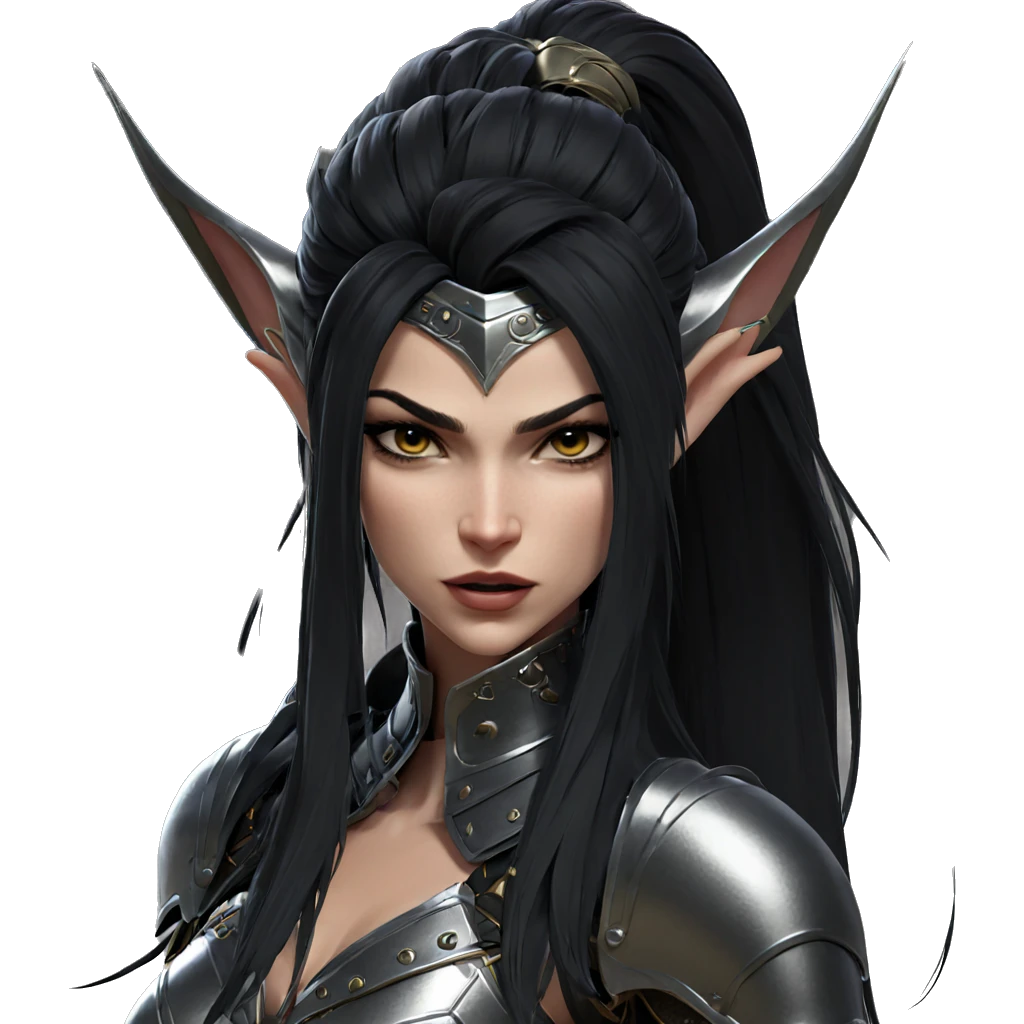 elf girl in armor emoji