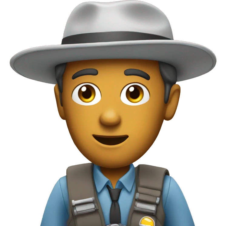 Driving bot travel tour guide emoji