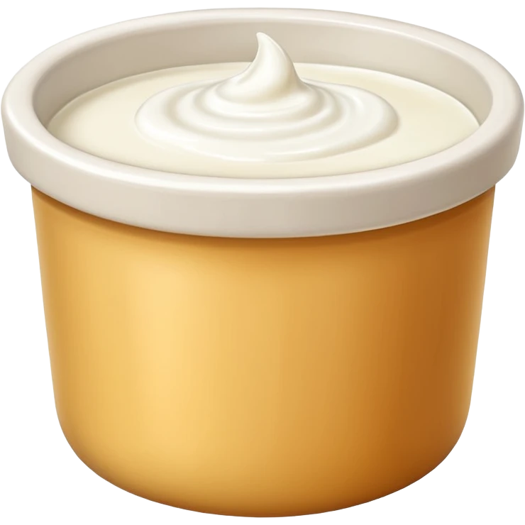 un pot de yaourt emoji