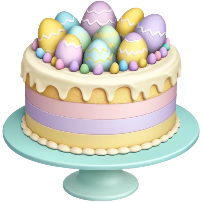 easter pastel cake emoji