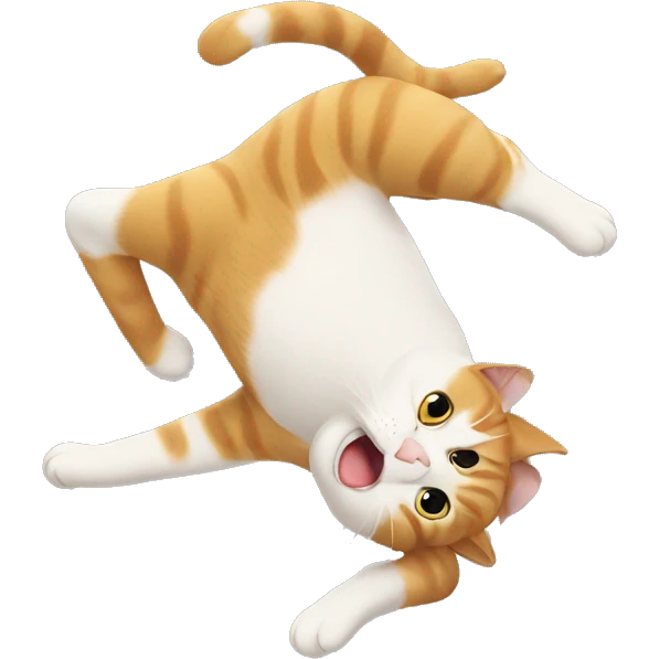 cat doing a backflip emoji