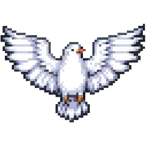 white bird wing emoji