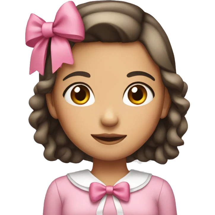 Girl with bow emoji