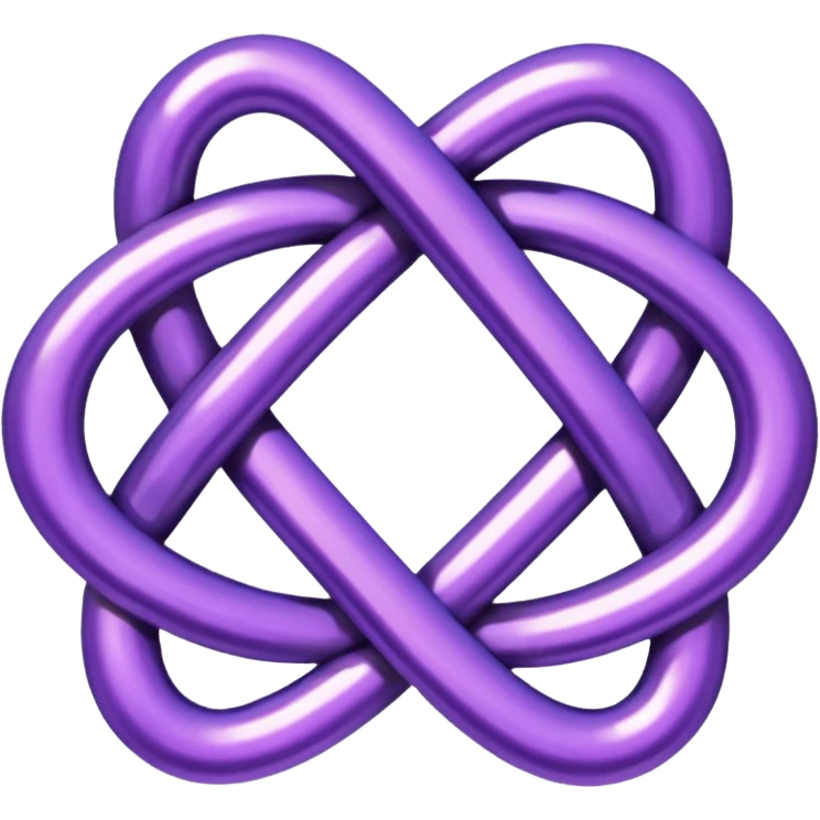 glitter purple link emoji